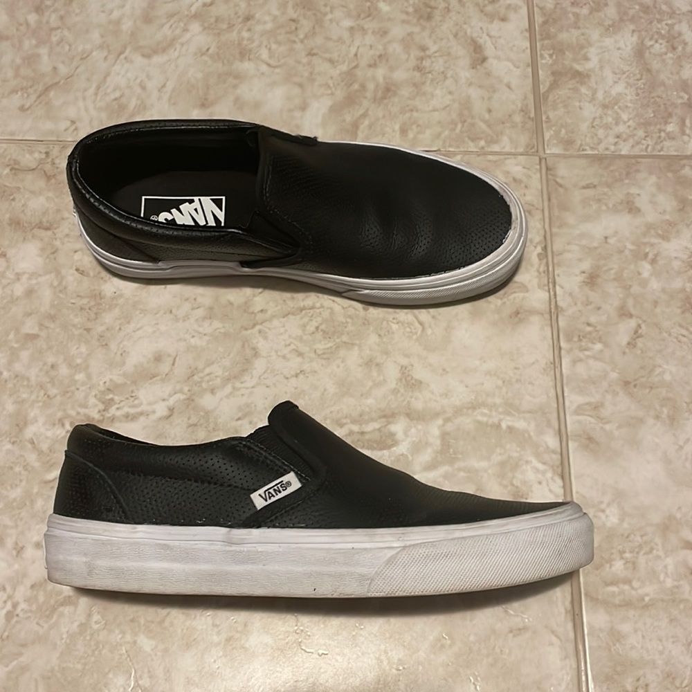 Vans perforated slip on shoes